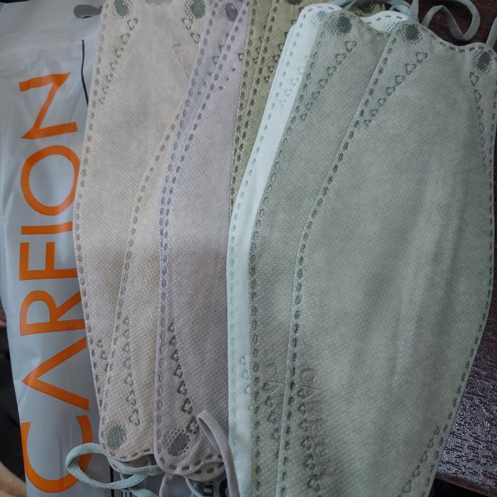 Gambar Masker Premium kf94 Gradation embos Careion mix 5 warna isi 10pcs - Mix matcha dari Vigoe store undefined Tokopedia