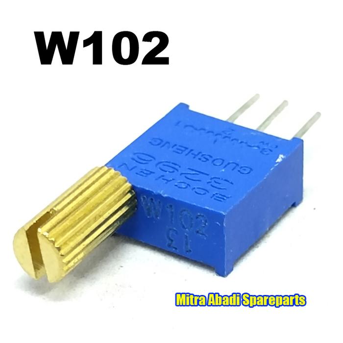 Gambar Potentiometer POTENSIOMETER Trimmer Multiturn 0.5W 3296 KNOB BESAR - W102 dari Mitra Abadi Spareparts undefined Tokopedia