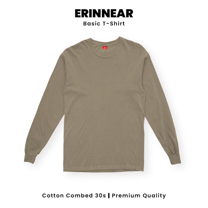 Gambar KAOS POLOS PRIA LENGAN PANJANG COKLAT SUSU PREMIUM COTTON COMBED - M dari Erinnear Industries undefined Tokopedia