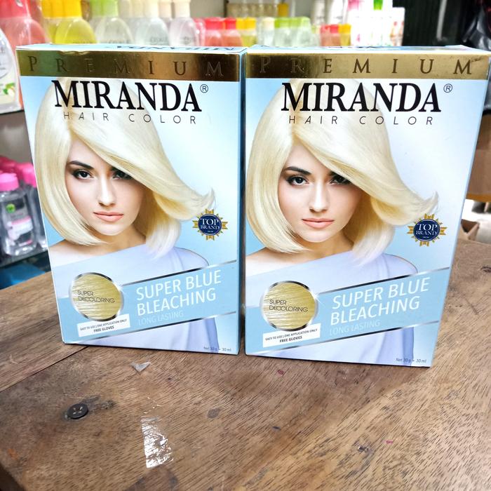 Gambar miranda hair color (super blue bleaching pastel) - bleching dari idolacosmetic1 undefined Tokopedia