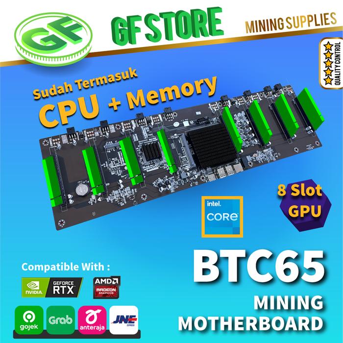 Socket Motherboard Amd Intel Cpu Jual Mining Motherboard BTC-S37