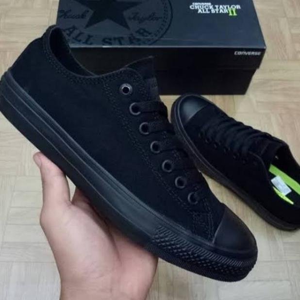Gambar SEPATU SNEAKERS CONVERSE ALL BLACK TINGGI PENDEK GREAT ORIGINAL Casual Shoes Pria Wanita Hitam Kerja - ALL BLACK, 36 dari Ayyubi shop 13 undefined Tokopedia
