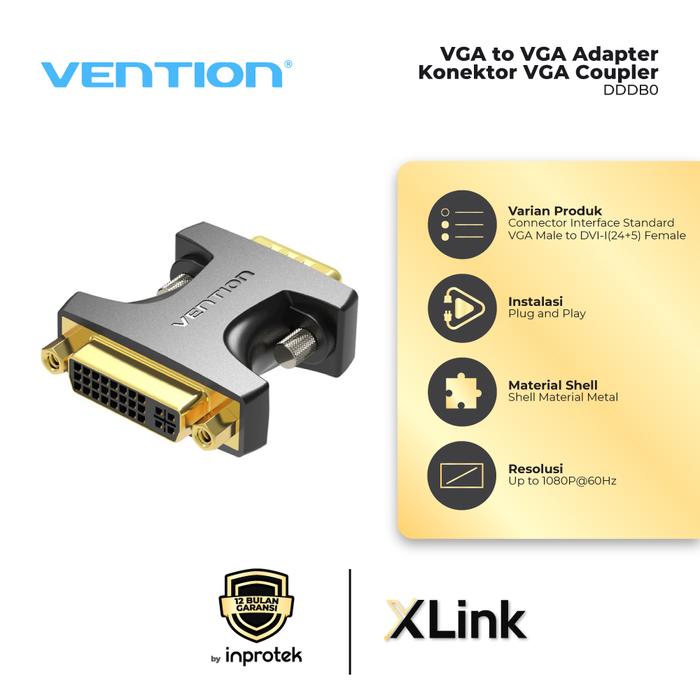 Gambar Adapter Konverter DVI-I (24+5) to VGA Konektor VGA Video Monitor - DDD Premium dari XLink Jakarta Kota Administrasi Jakarta Barat Tokopedia