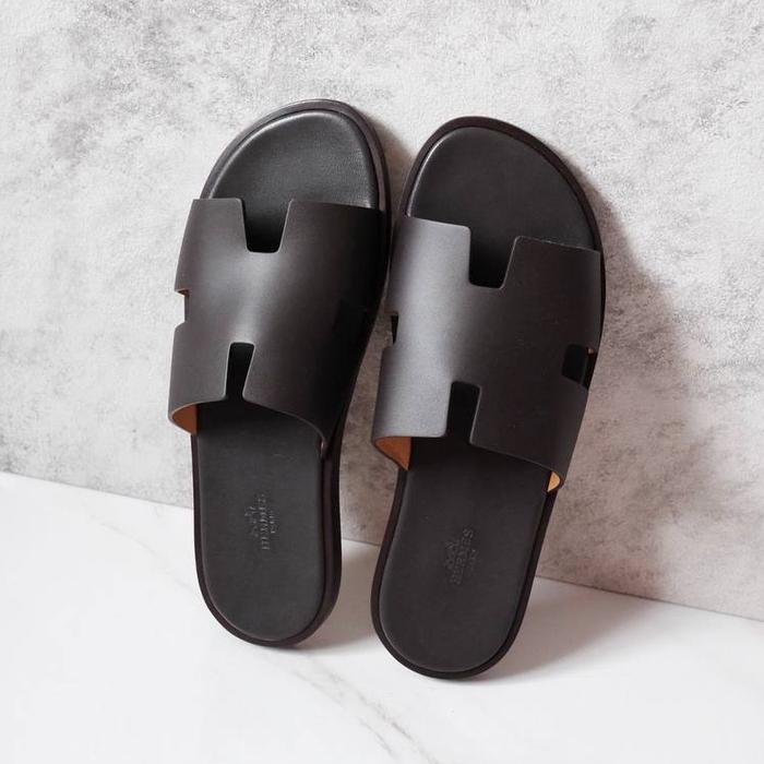 【希少】HERMES Izmir Shearing Fur Black 44 希少】HERMES Izmir Shearing Fur Black 44 Hermes Men's Shoes