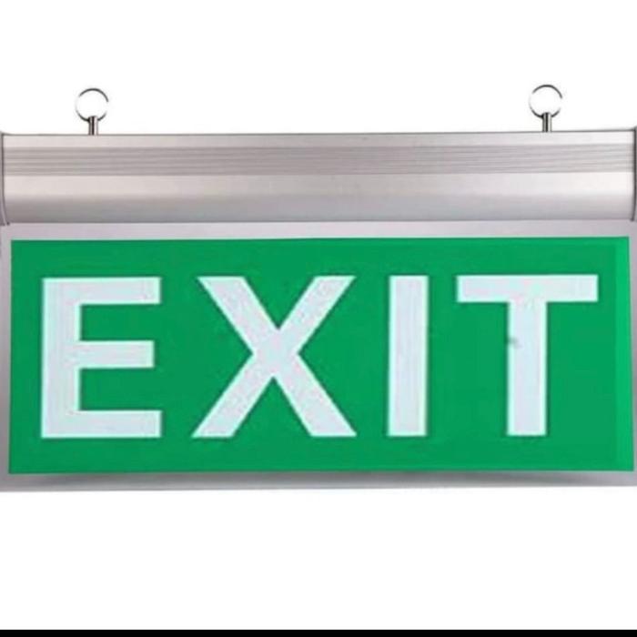 Gambar lampu exit led lampu petunjuk darurat emergency exit lamp arcylic - TULISAN EXIT dari PROLED ELECTRIC undefined Tokopedia