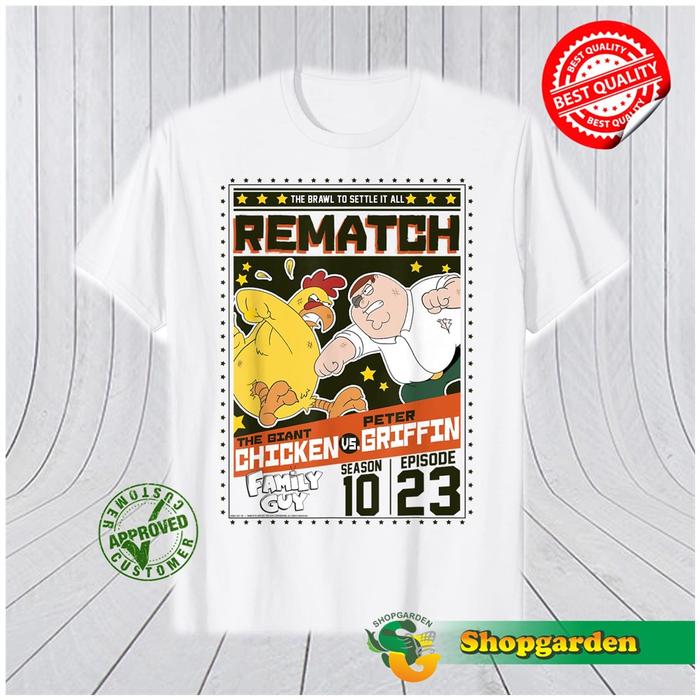 Gambar Kaos Anak Family Guy The Giant Chicken Vs. Peter Griffin Rematch - S dari SHOPGARDEN undefined Tokopedia