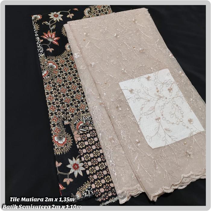 Gambar set Tile Mutiara & batik Semisutera - Set 6 dari murni_kebaya undefined Tokopedia