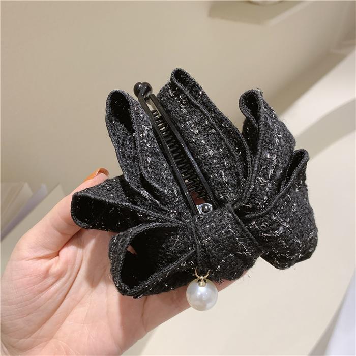 Gambar CHAN BOW JEPIT RAMBUT BRANDED AKSESORIS FASHION KOREA KPOP PITA WANITA - black dari milanberry undefined Tokopedia