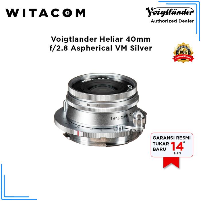 Gambar Lensa Voigtlander Heliar 40mm f/2.8 Aspherical for VM-Mount - Silver dari Witacom undefined Tokopedia