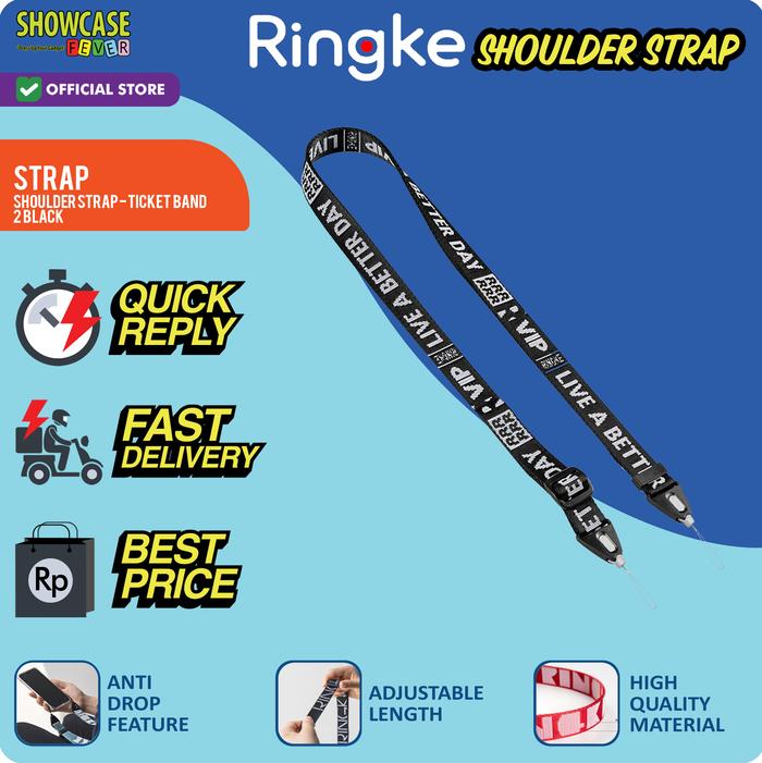 Gambar Ringke Compatible For Shoulder Strap Tali lanyard Gadget Camera Handphone Nylon - S-Ticket2 dari ShowcaseFever undefined Tokopedia