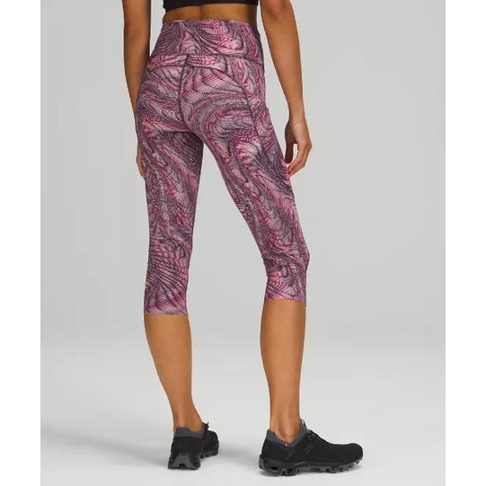 Gambar Lululemon Legging Fast and Free Crop 19 running - Dimen SonicPink, 0 dari Running Bites undefined Tokopedia