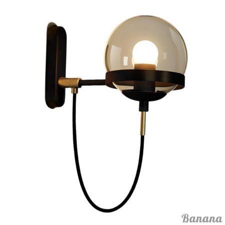 Gambar Lampu Dinding Bola Kaca Wall Lights Industrial Lighting Lampu Retro - Hitam dari ChelOne undefined Tokopedia