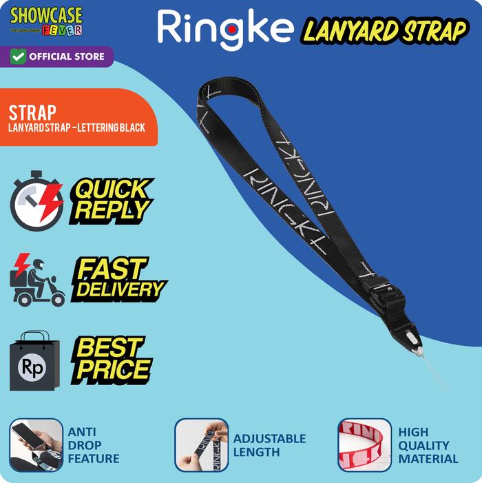 Gambar Ringke Compatible For Shoulder Strap Tali lanyard Gadget Camera Handphone Nylon - L-Black dari ShowcaseFever undefined Tokopedia