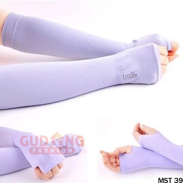 Gambar Manset Slim Arm Sleeves Anti UV Handsock Jempol - Ungu dari Gudang Fashion Id undefined Tokopedia