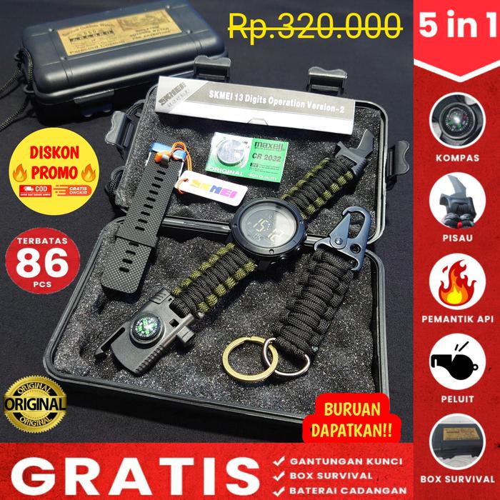 Gambar jam tangan militer original untuk kopassus (Komando Pasukan Khusus) - Fullset ARMY, 21cm dari ARCORD550 undefined Tokopedia