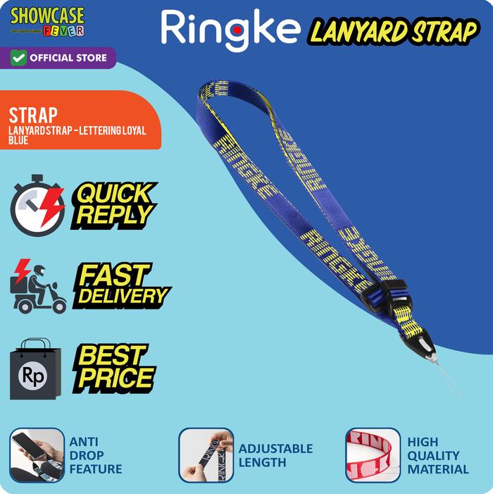 Gambar Ringke Compatible For Shoulder Strap Tali lanyard Gadget Camera Handphone Nylon - L-Loyal Blue dari ShowcaseFever undefined Tokopedia