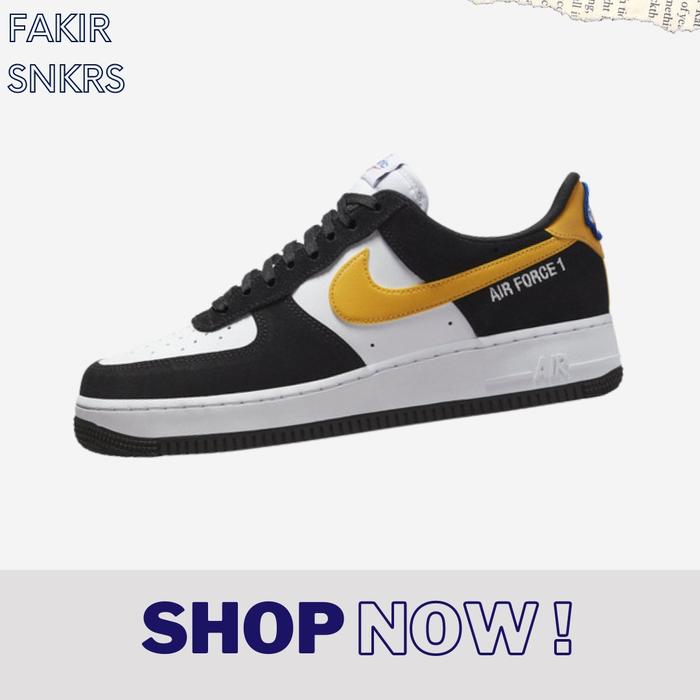 yellow black and white air force 1