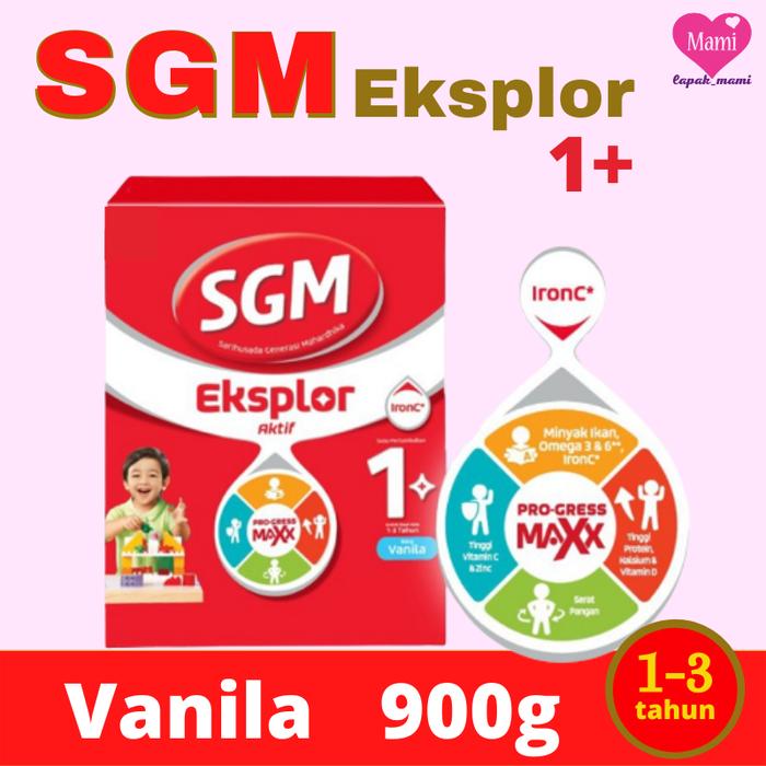 Gambar SGM Eksplor 1+ Vanila 900gr Susu Bubuk Formula Pertumbuhan Anak 1-3Th dari Lapak Mami Ku undefined Tokopedia