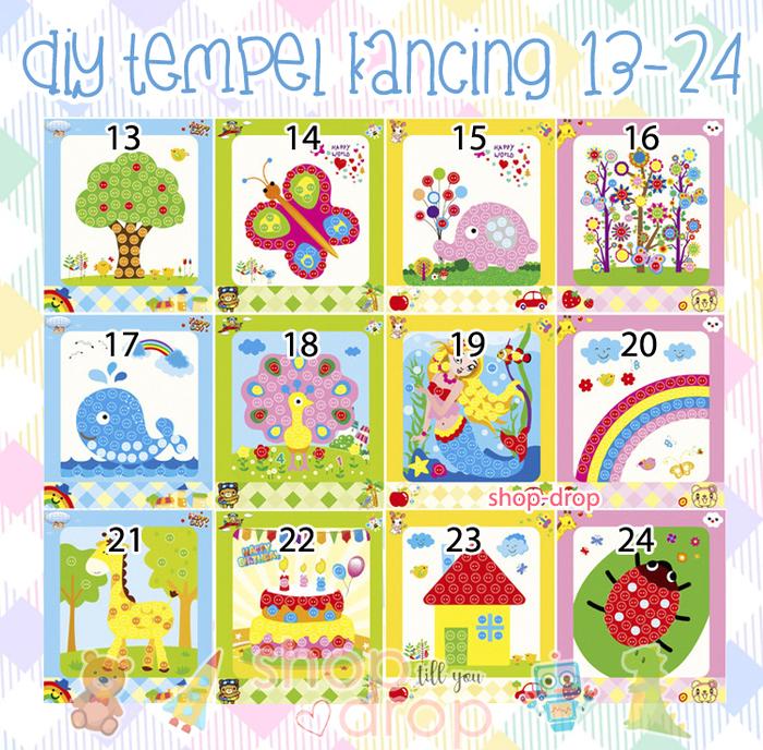 Gambar DIY sticker kancing - Mainan edukasi anak - Tempel kancing -Montessori - 16 - Flower dari ShopDrop88 undefined Tokopedia