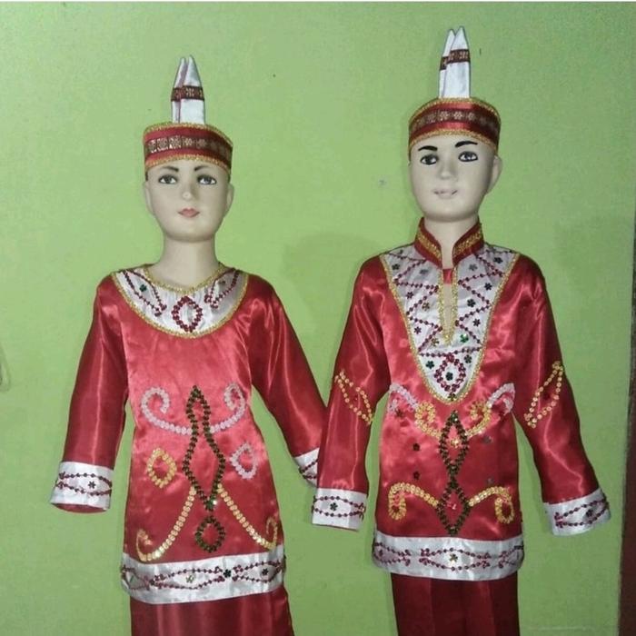 Gambar Baju Adat Kalimantan Tengah Anak (Pria/Wanita) - Pria Merah, 5 dari NDuZzT OLSHOOP undefined Tokopedia