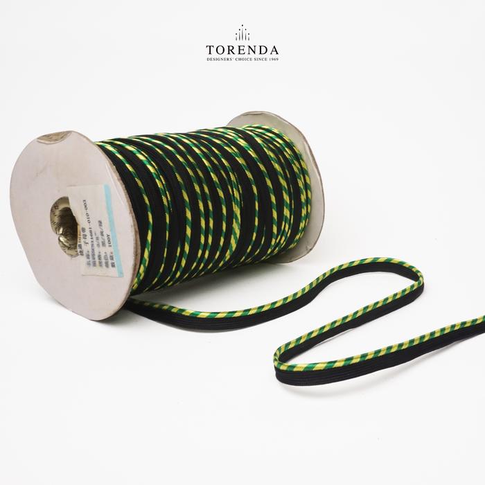 Gambar Torenda Renda Bis Varian Warna / Meter 2 - Hitam Garis dari Torenda undefined Tokopedia