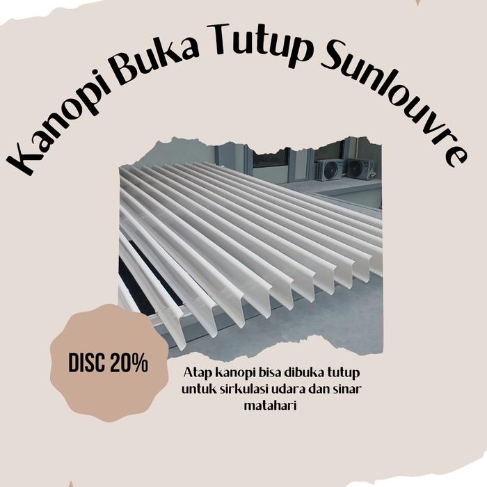Gambar Atap Buka Tutup Sunlouvre Murah dari plazamart undefined Tokopedia