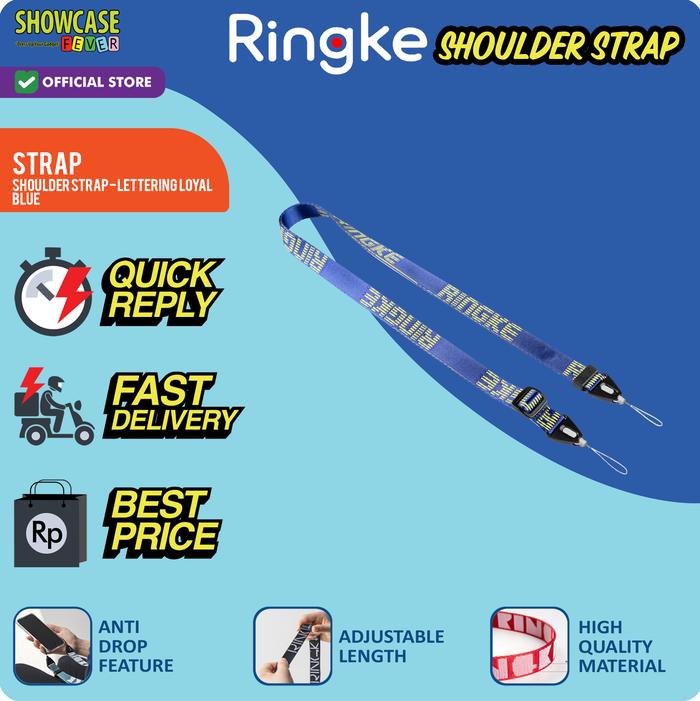 Gambar Ringke Compatible For Shoulder Strap Tali lanyard Gadget Camera Handphone Nylon - S-Letter Blue dari ShowcaseFever undefined Tokopedia