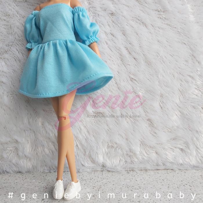 Gambar baju boneka barbie handmade - sabrina midi dress - Biru Muda dari Thio Home undefined 5 Tokopedia