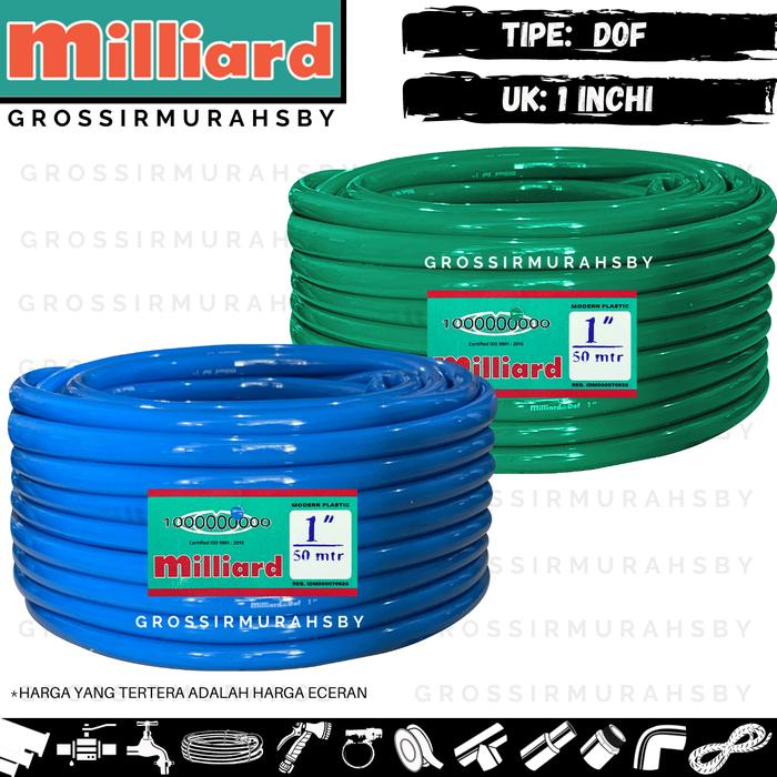 Gambar Selang Air Milliard Dof 1 Inchi (Harga permeter)| Anti Lumut | Elastis - Random dari GrossirMurahSby undefined Tokopedia