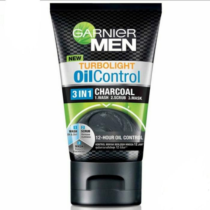 Gambar Garnier Men Oil Control 100 ml Super Duo Foam Charcoal 3in1 100ml - 3in1 Charcoal dari Ahza-Shop undefined Tokopedia