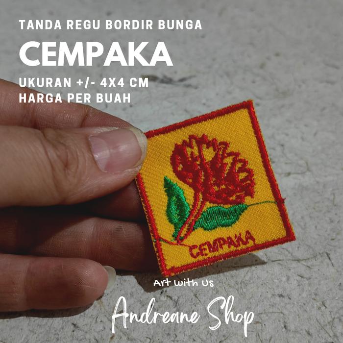 Gambar PERLENGKAPAN PRAMUKA TANDA REGU BORDIR BUNGA - EDELWEIS dari Andreane Shop undefined 5 Tokopedia