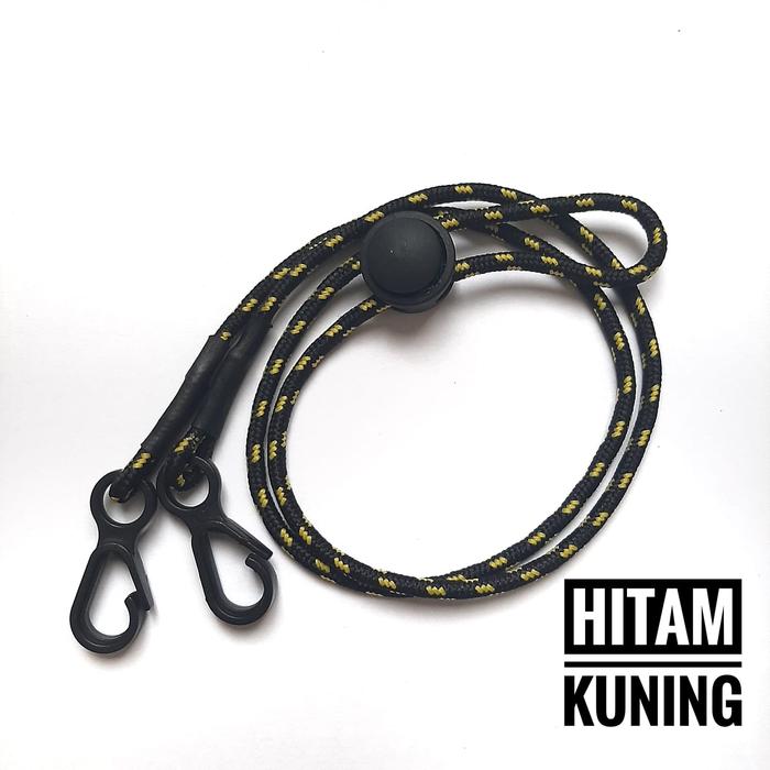 Gambar Tali pengait masker simple pria/wanita murah warna hitam - Hitam Kuning dari yujapink undefined Tokopedia