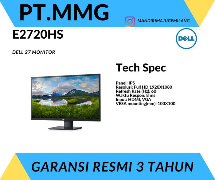 Jual Monitor LED DELL E2720HS 27\
