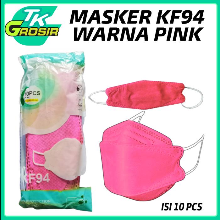 Gambar Masker kf94 warna pink isi 10pcs dari tkgrosir88 undefined Tokopedia