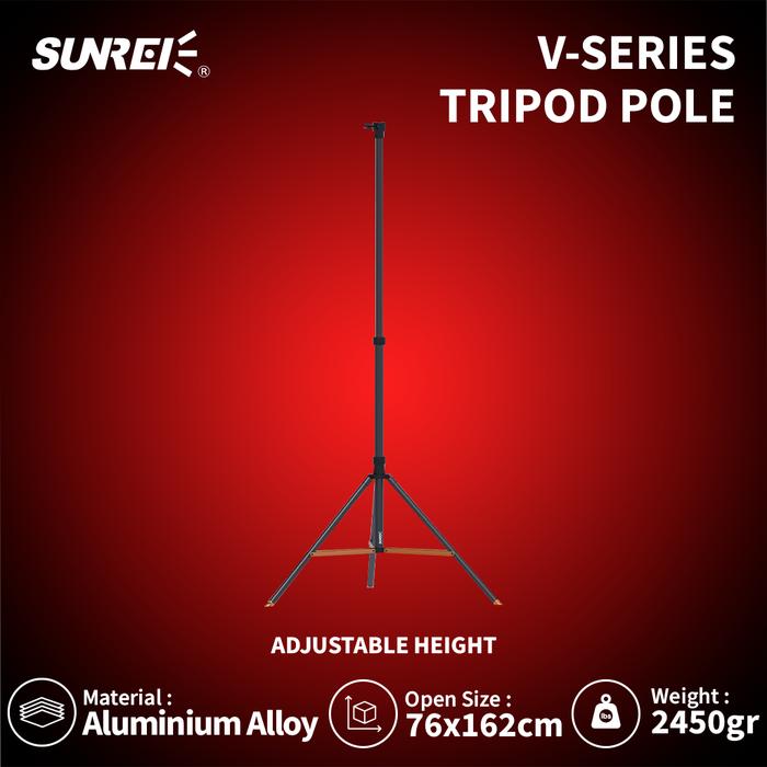 Gambar Tiang Lampu Tripod Sunrei V-Series Adjustable Telescopic Tripod Pole dari SUNREI undefined Tokopedia
