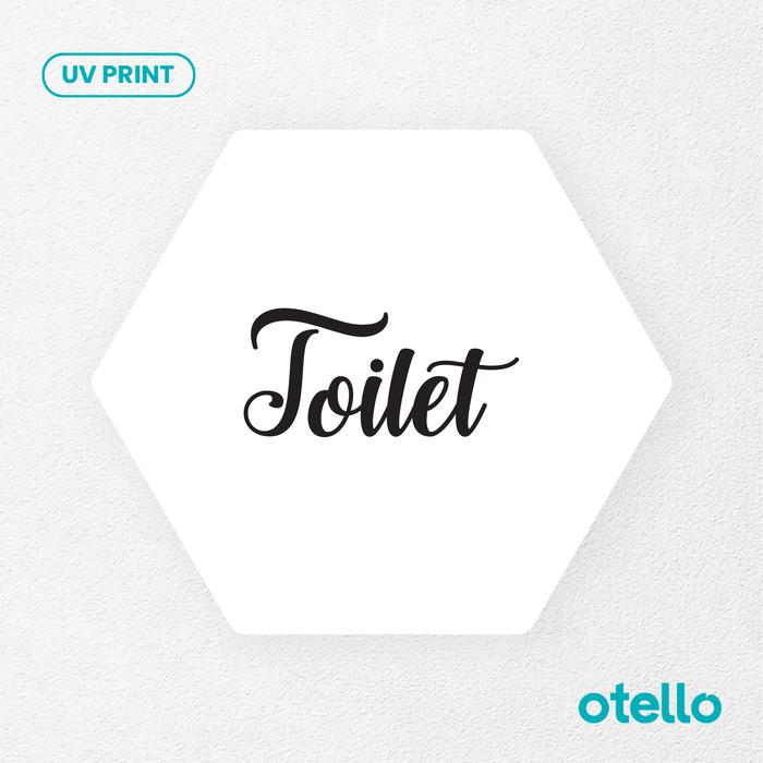 Gambar Toilet VIP Signage Acrylic Sign Board Akrilik Papan Label WC Restroom - Hexa Putih, 20 cm dari Otello Studio undefined Tokopedia