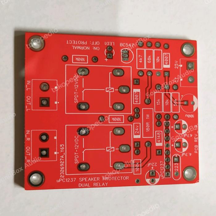 Gambar PCB Speaker Protector / Protektor uPC1237 dari SoundBox Audio undefined Tokopedia