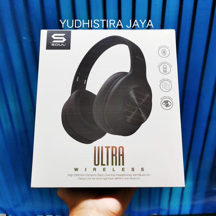 Gambar Soul Ultra Wireless Headphone Bass Over Ear Bluetooth High Definition - Hitam dari YK Store22 undefined Tokopedia