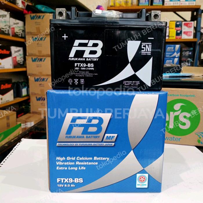 Gambar Aki accu MF FB Original Indomobil FTX9-BS / YTX9-BS untuk Ninja 250 dari Pribumi Jaya 1 undefined Tokopedia