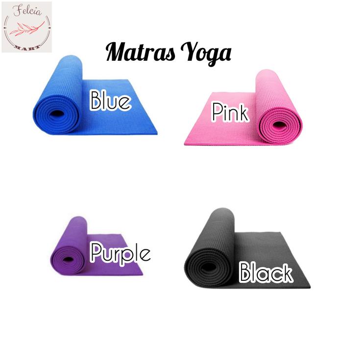 Gambar Matras Yoga Mat Premium Free Tas - Biru dari Felcia Mart undefined Tokopedia