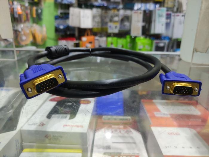 Gambar Kabel VGA 1.5M / VGA 1.5 Meter / Kabel Monitor PC - Gold dari MXKomputer_NEW undefined Tokopedia