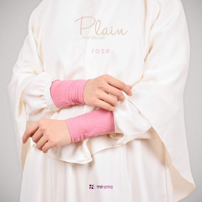 Gambar Plain Handsock by Mirania Manset Tangan Bahan Jersey Premium - Rose dari Irhamni Store undefined Tokopedia
