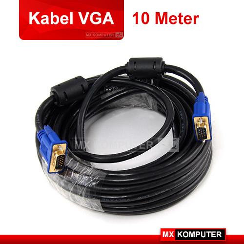 Gambar Kabel VGA 10 Meter Gold Plated High Quality 10 M / 10Meter dari MXKomputer_NEW undefined Tokopedia