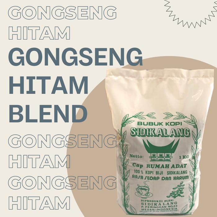 Gambar Kopi Gongseng Hitam Blend 1 Kg | Kopi Kental Khas Medan - 500 gram, Sangat Halus, Plastik dari tokosidikalangid undefined Tokopedia