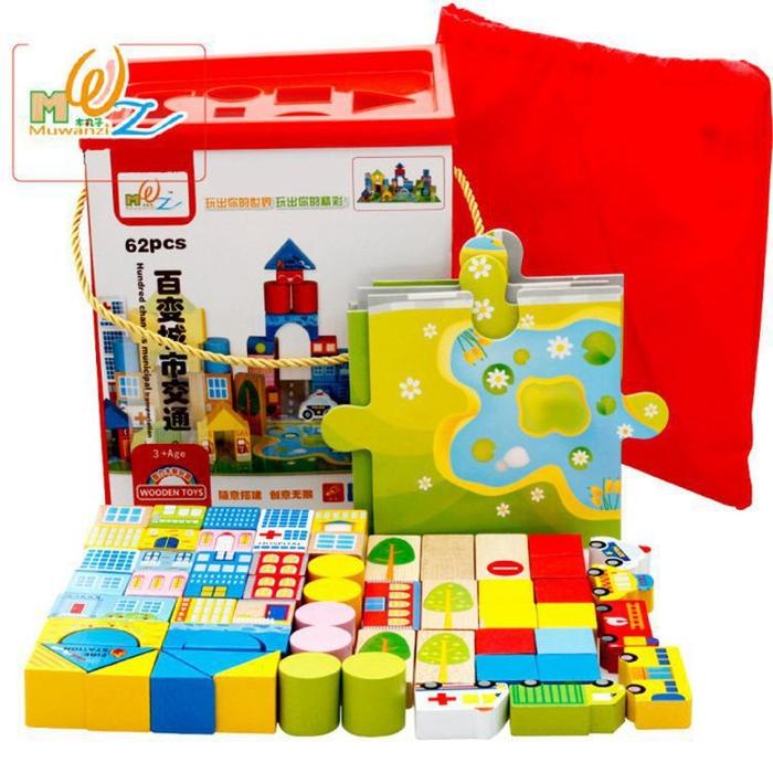 Gambar DIY Rumahan Block susun / Building Block SET mainan anak dari Toysplayers.id undefined Tokopedia