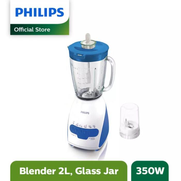 Gambar PHILIPS Blender Kaca HR-2116 Glass Jar HR2116 Gelas 350W Original - Biru, Non Bubble dari Star Elektronik8 undefined Tokopedia