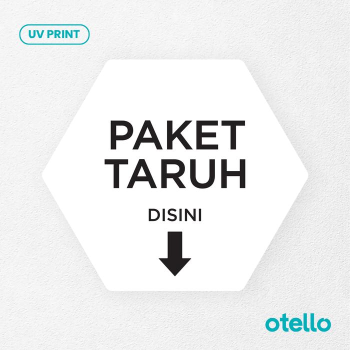 Jual Paket Taruh Disini Signage Acrylic Sign Board Akrilik Papan ...