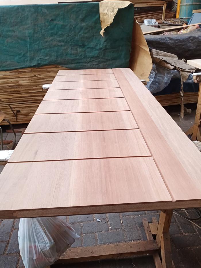Gambar PINTU KAYU SOLID MERANTI MINIMALIS PANEL TEBAL - MOTIF A dari Asli Kayu undefined Tokopedia