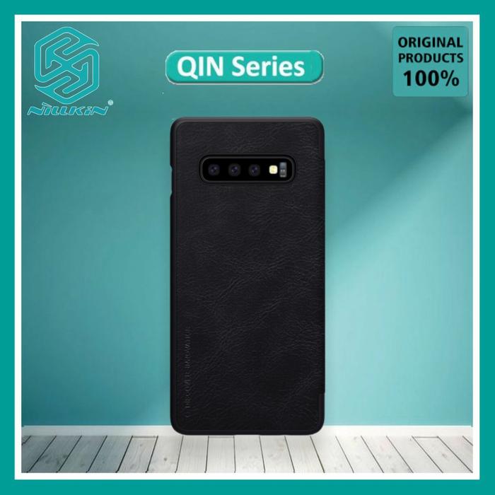 Gambar SAMSUNG GALAXY S10 PLUS NILLKIN QIN ORIGINAL LEATHER FLIP CASE COVER - Hitam dari Case Thebest Kota Administrasi Jakarta Pusat Tokopedia