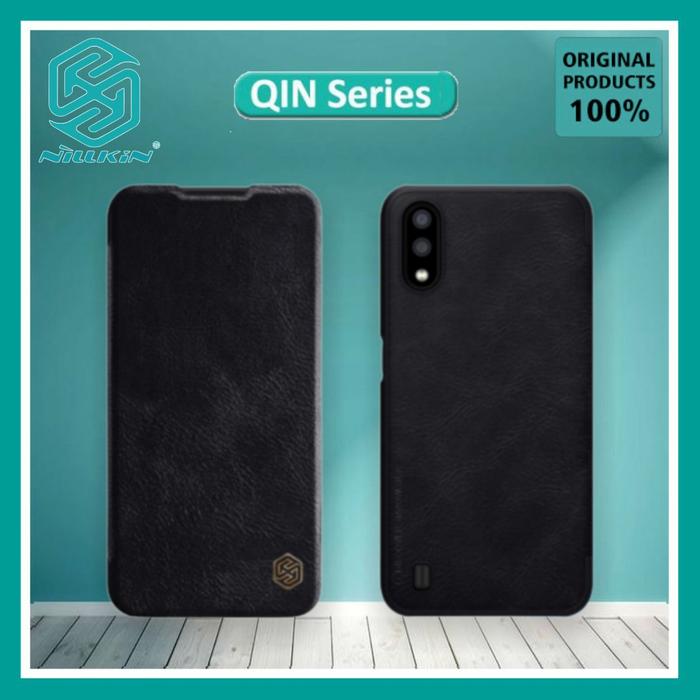 Gambar SAMSUNG GALAXY A01 A015 NILLKIN QIN LEATHER FLIP BOOK COVER HARD CASE - Hitam dari Case Thebest Kota Administrasi Jakarta Pusat Tokopedia